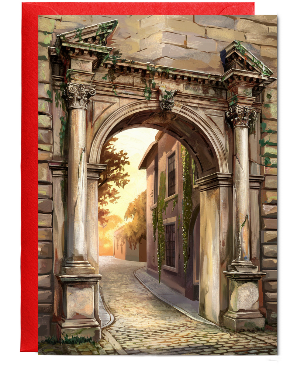 ancient archway Greeting Card