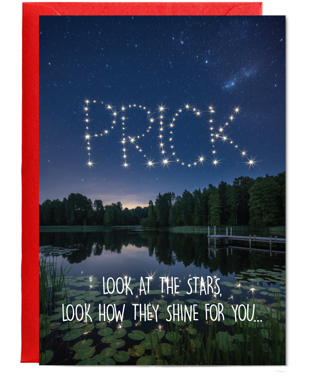 Look at the stars prick