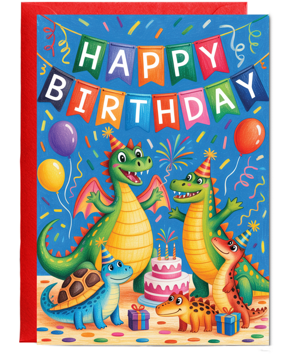 Happy birthday dragon and friends