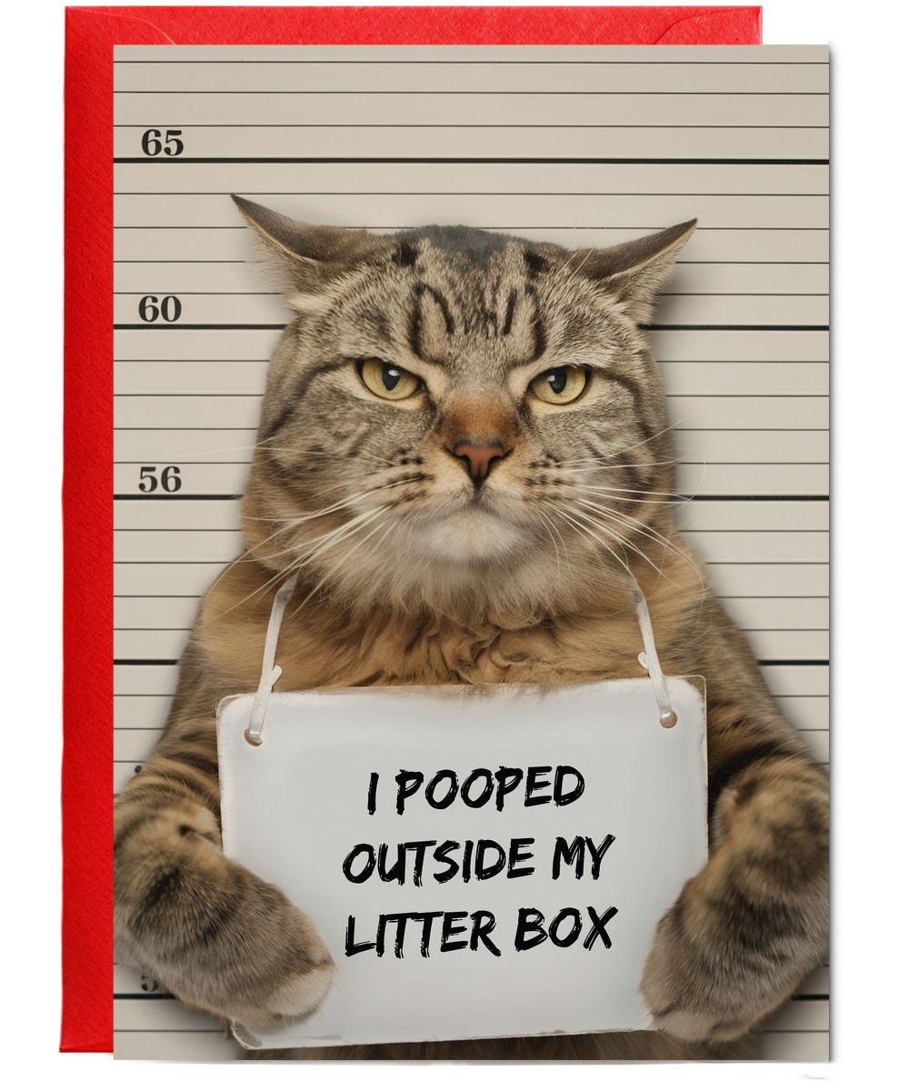 naughty tabby cat