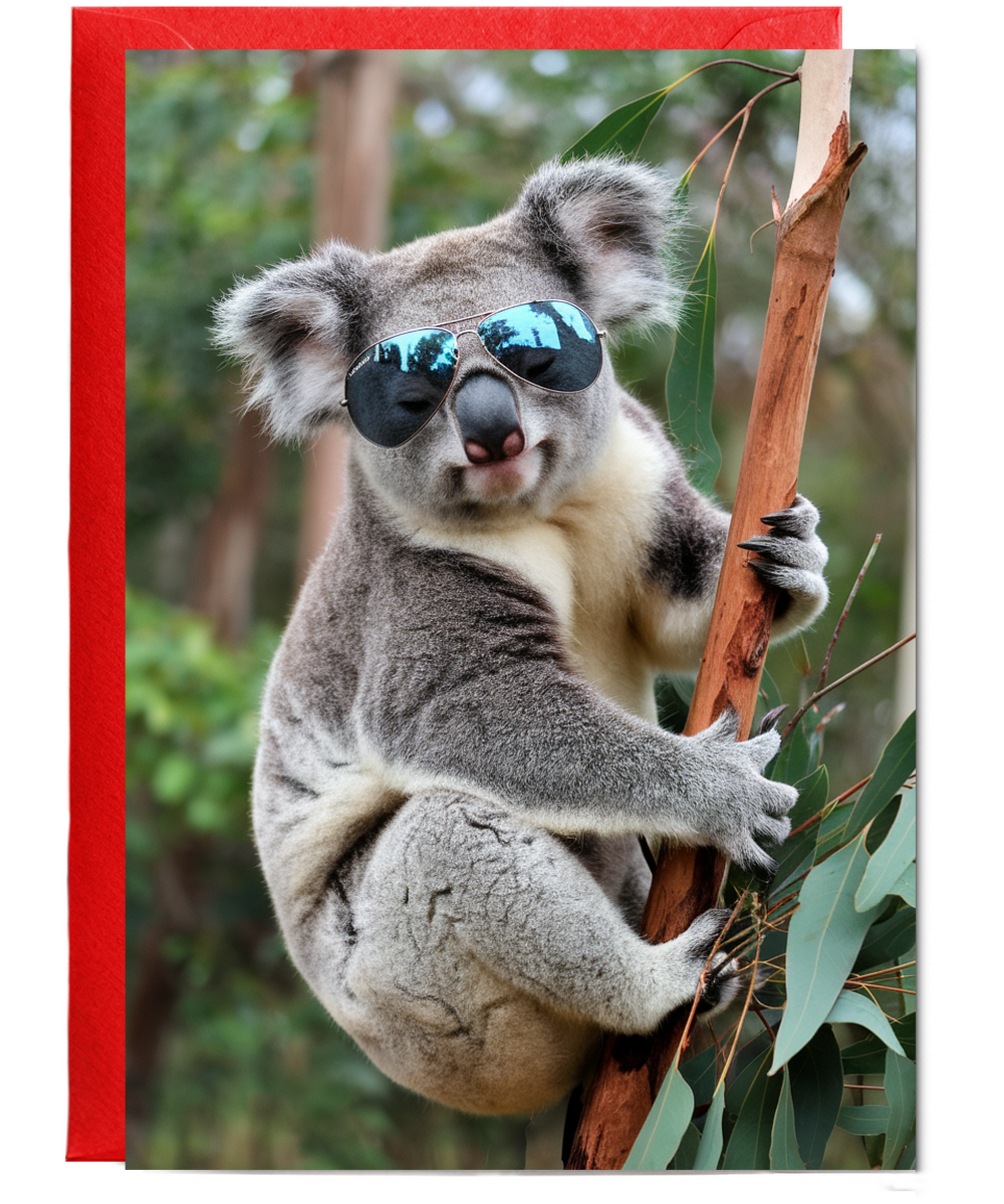 Koala in Aviator Sunglasses