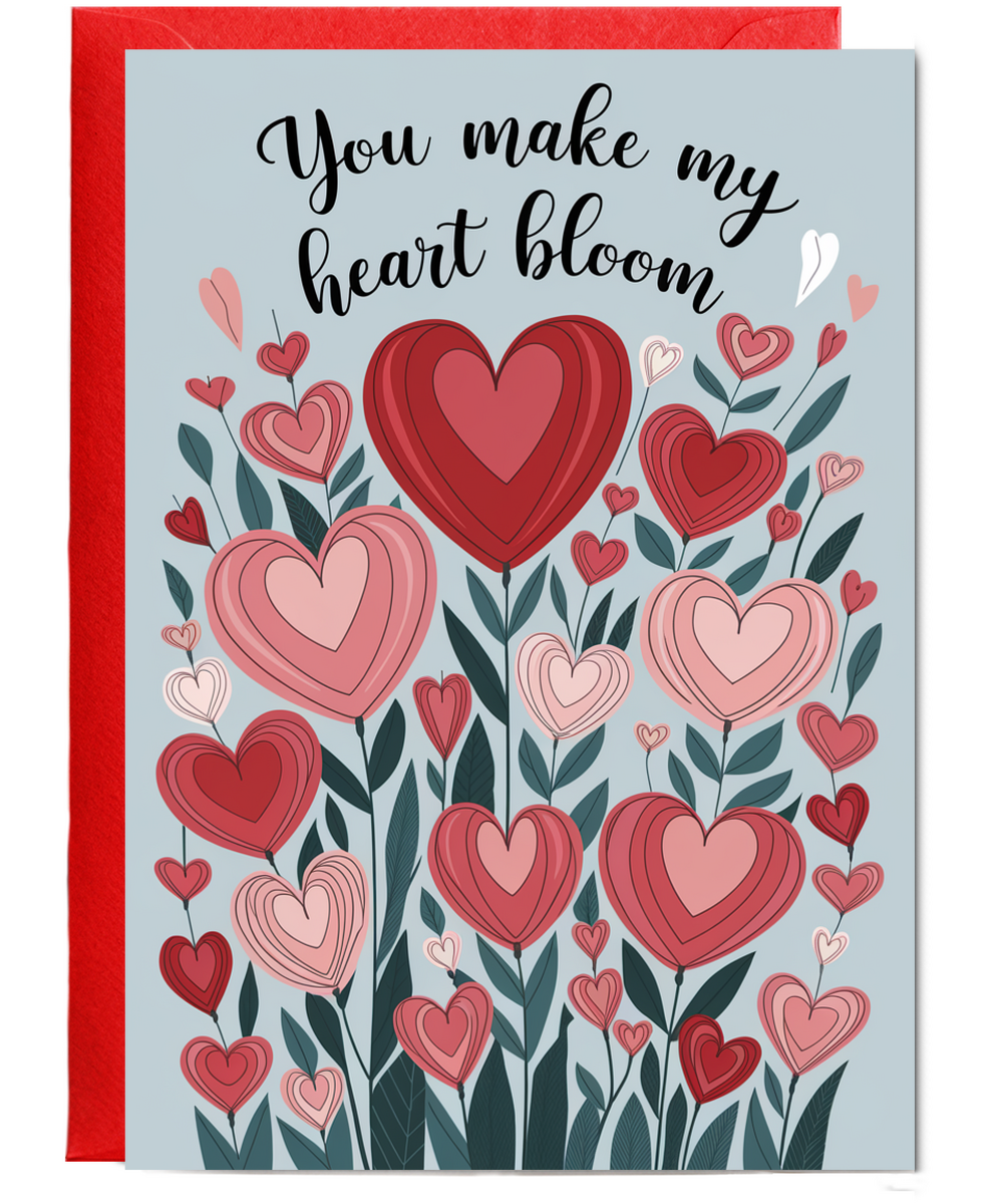 You make my heart bloom Greeting Card