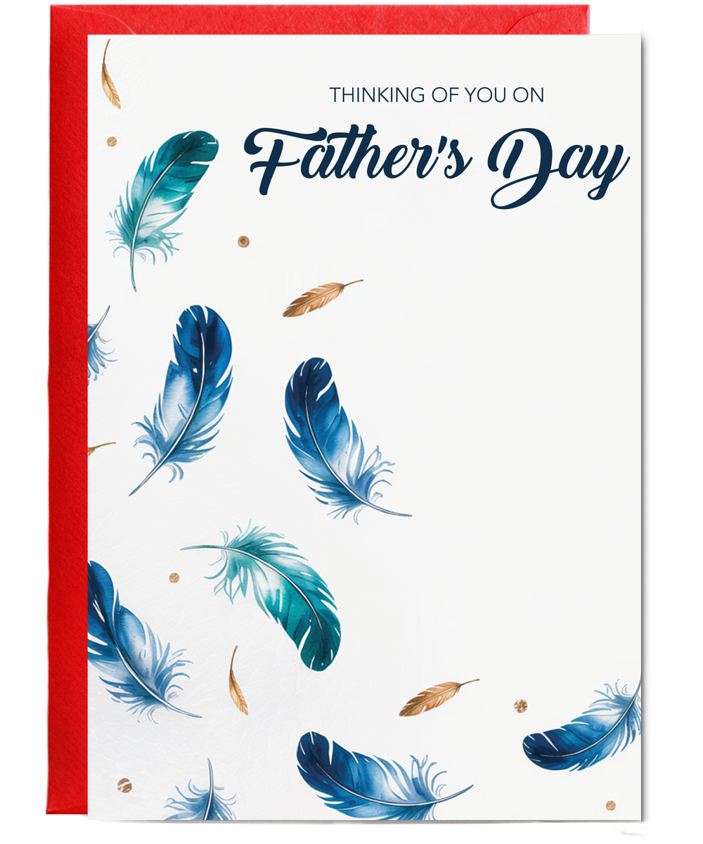 father's day thinking of you feathers