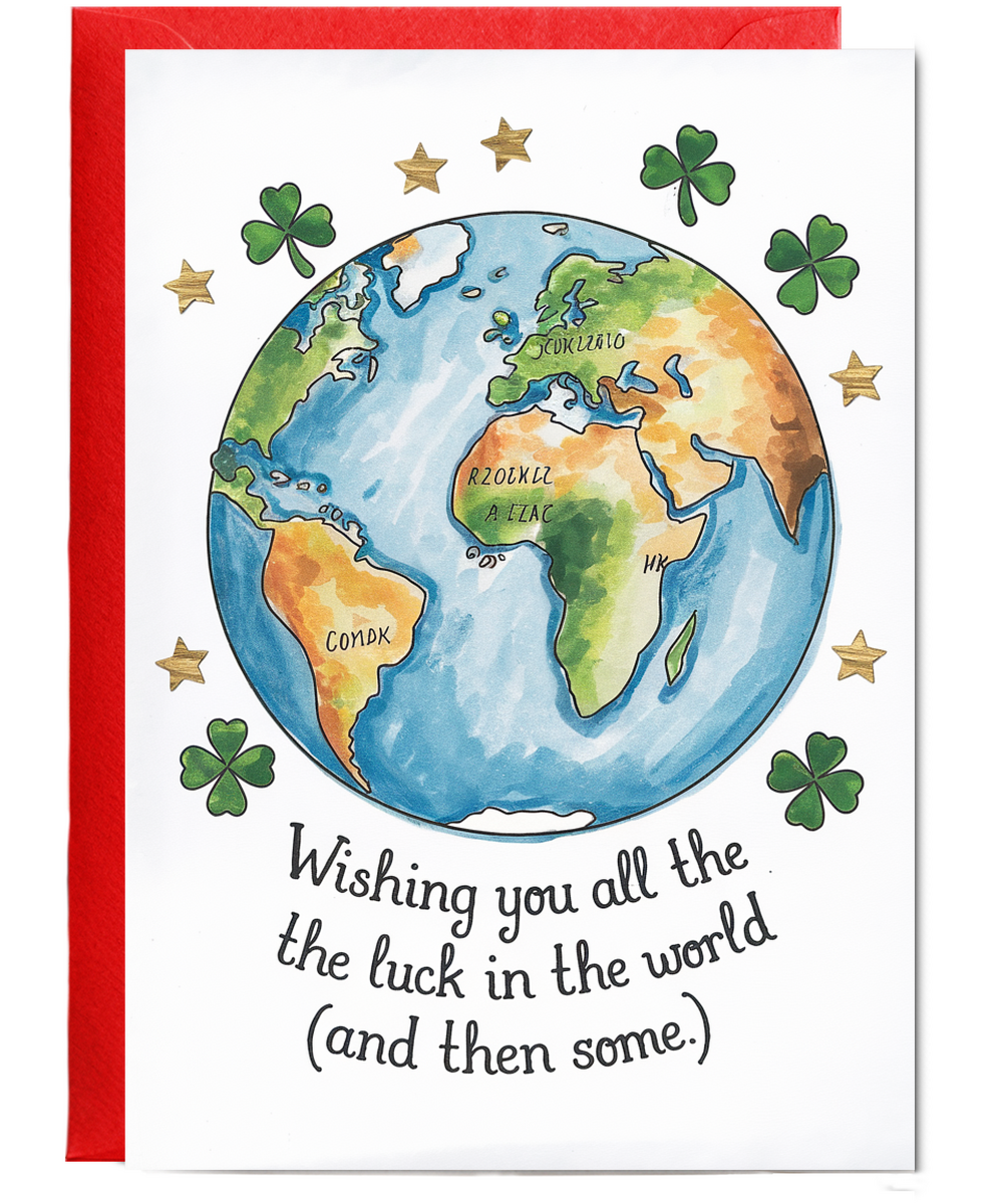 Good Luck Card Wishing You All the Luck in the World and Then Some