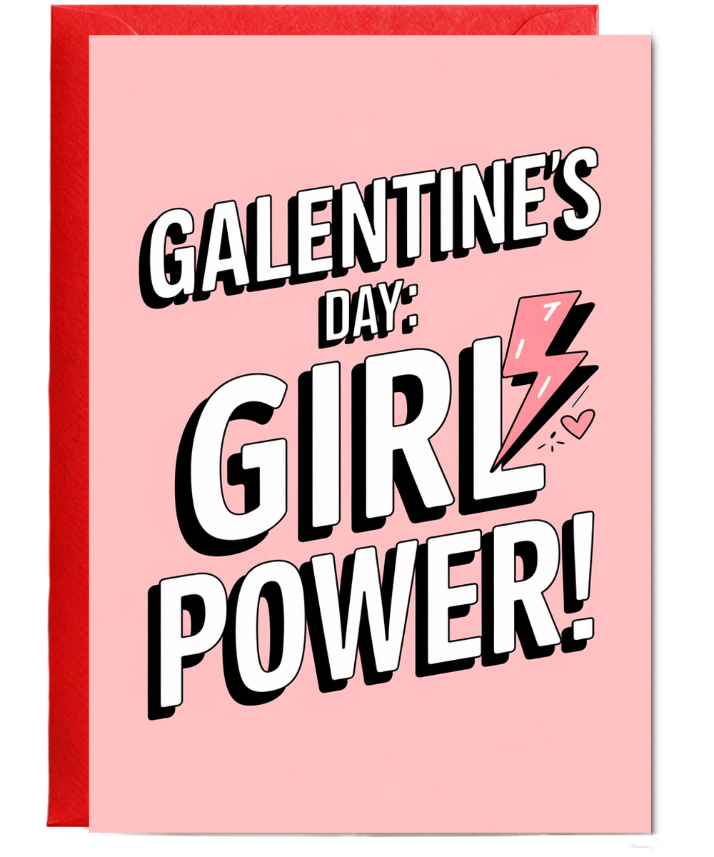Galentine's Day Card Girl Power