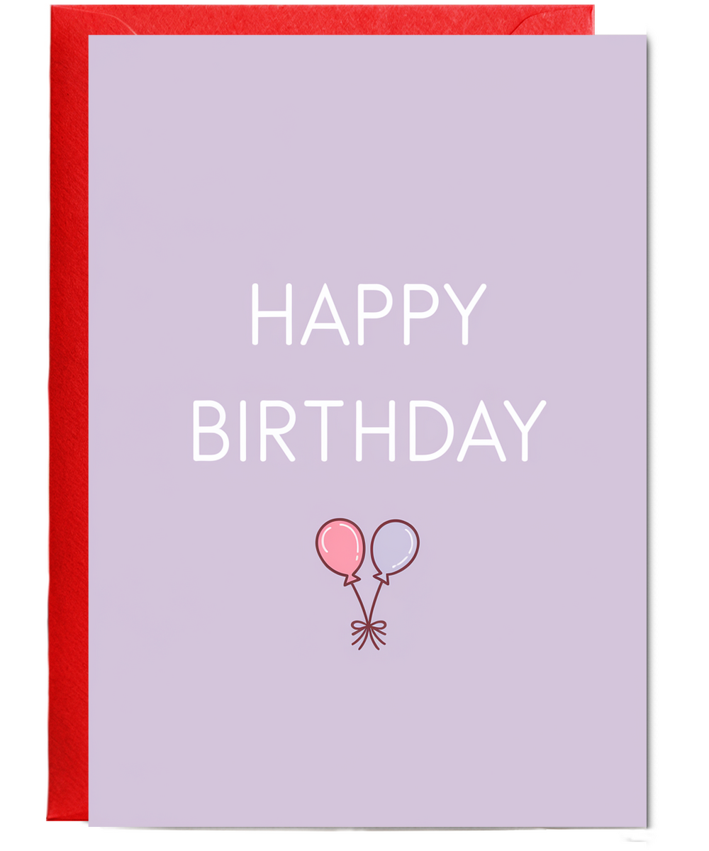 Happy Birthday Card for best friend pastel colour