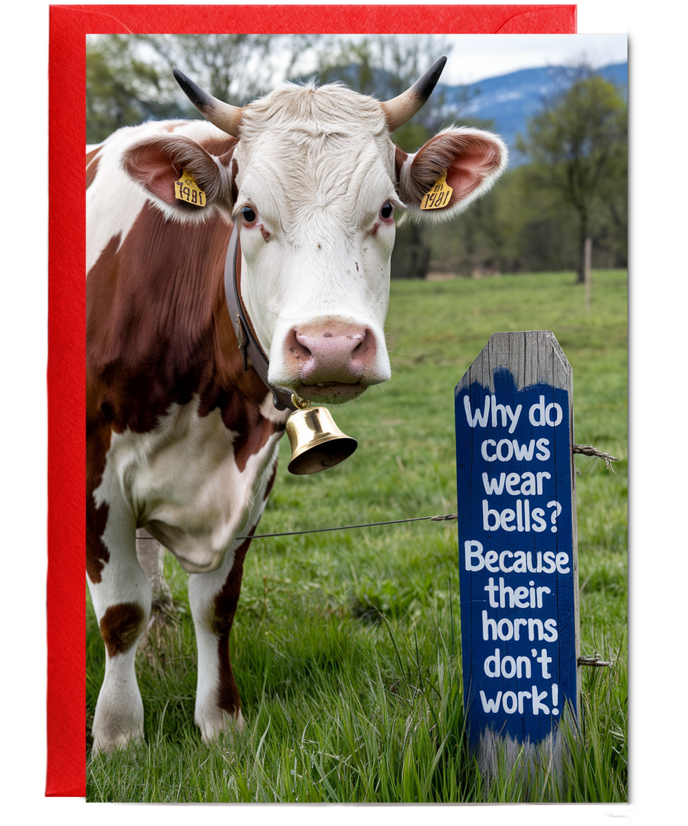 Why do cows wear bells? Because their horns don’t work!