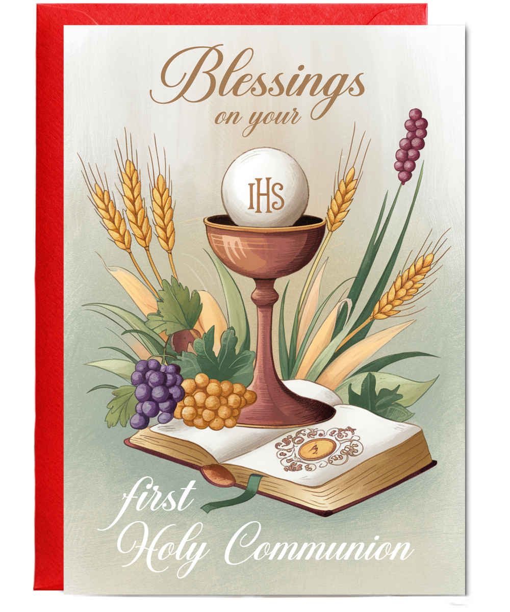 Communion Card Blessings on Your First Holy Communion