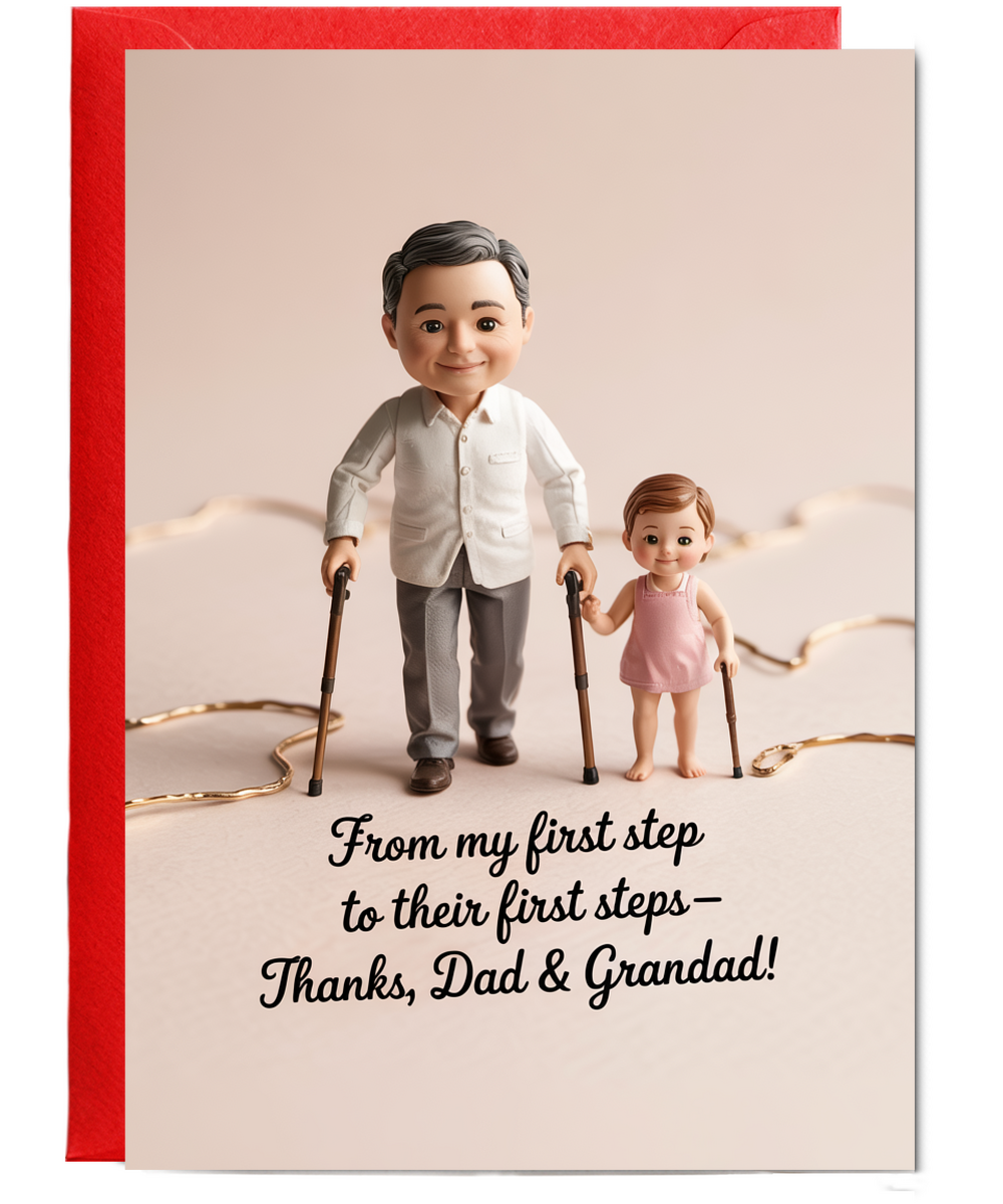 Fathers Day Card Thanks Dad Grandad!