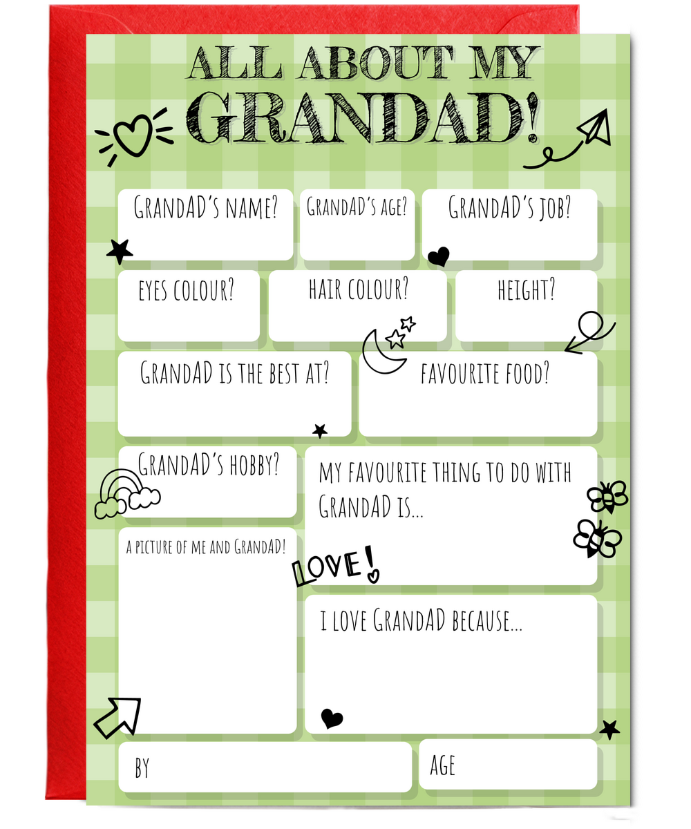 All about Grandad fill in