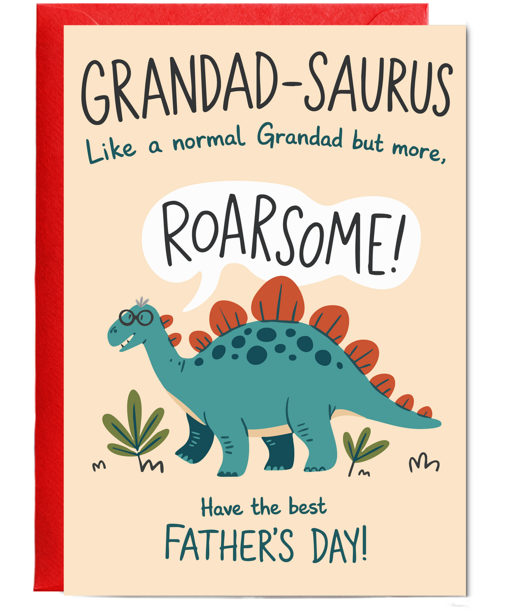 Father's Day card grandad-saurus