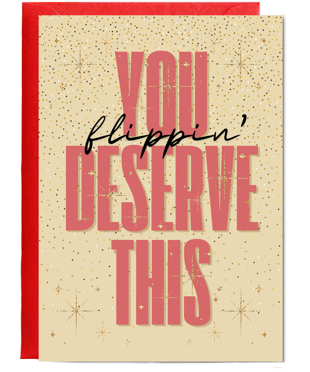 Well Done Card New Job Promotion Award You Flippin Deserve This