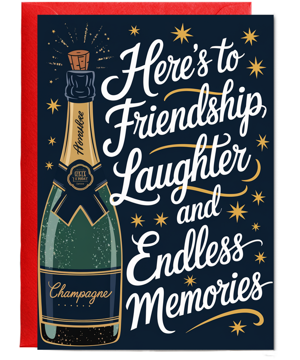 Here’s to Friendship Laughter and Endless Memories