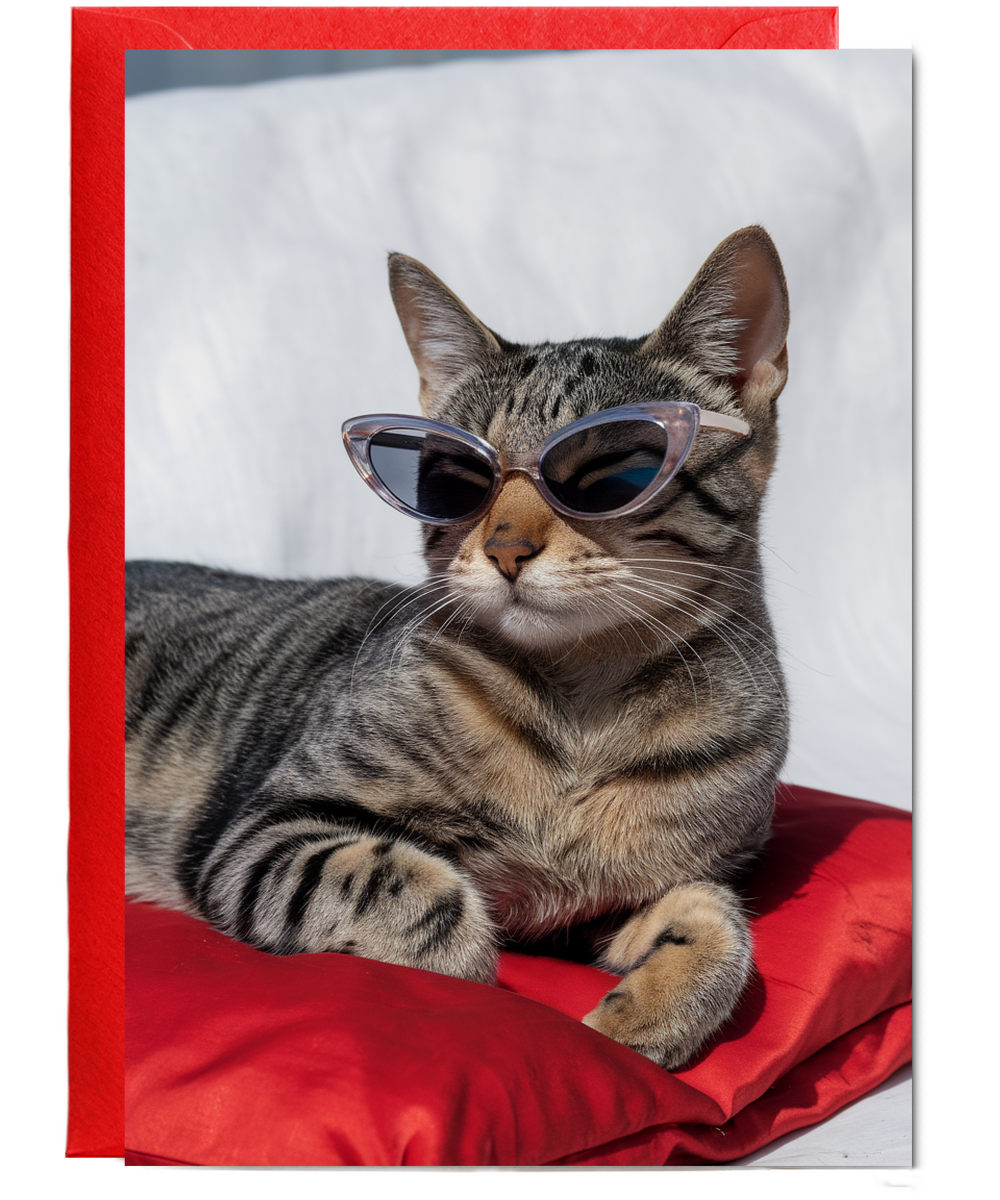 Cat in Cat-Eye Shades