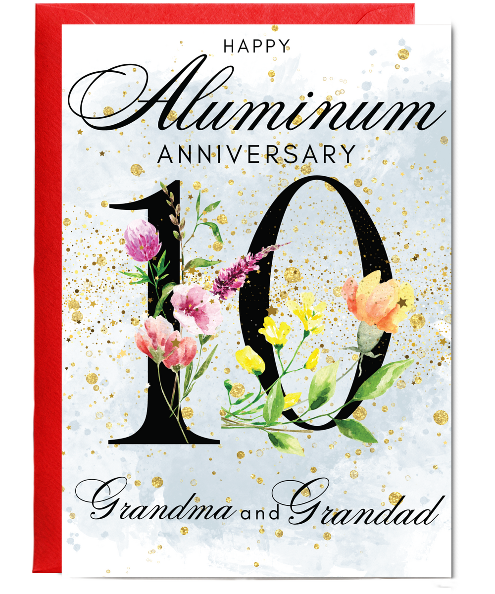 A5 Aluminum anniversary Grandma and grandad