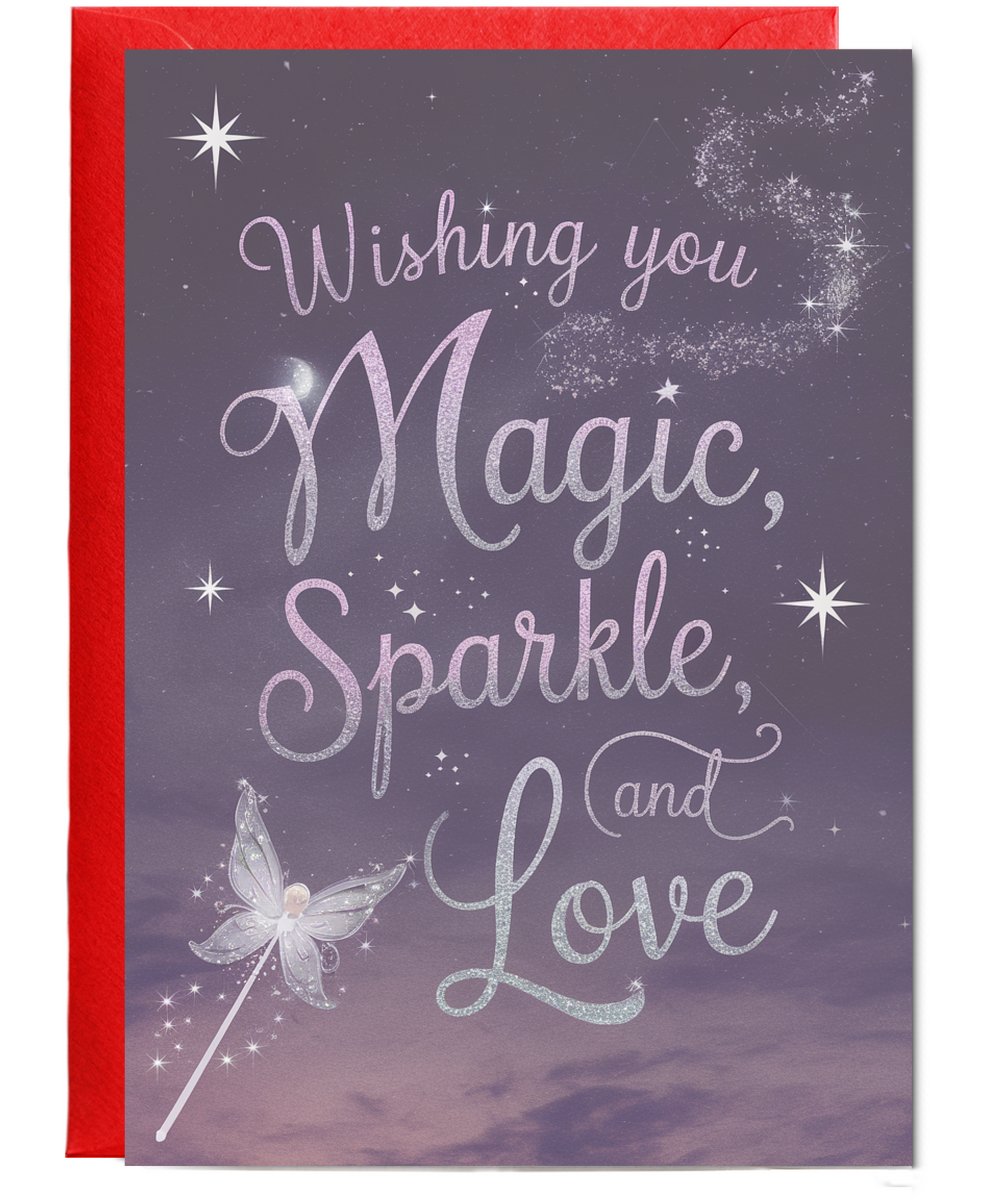 Wishing you magic, sparkle, and love