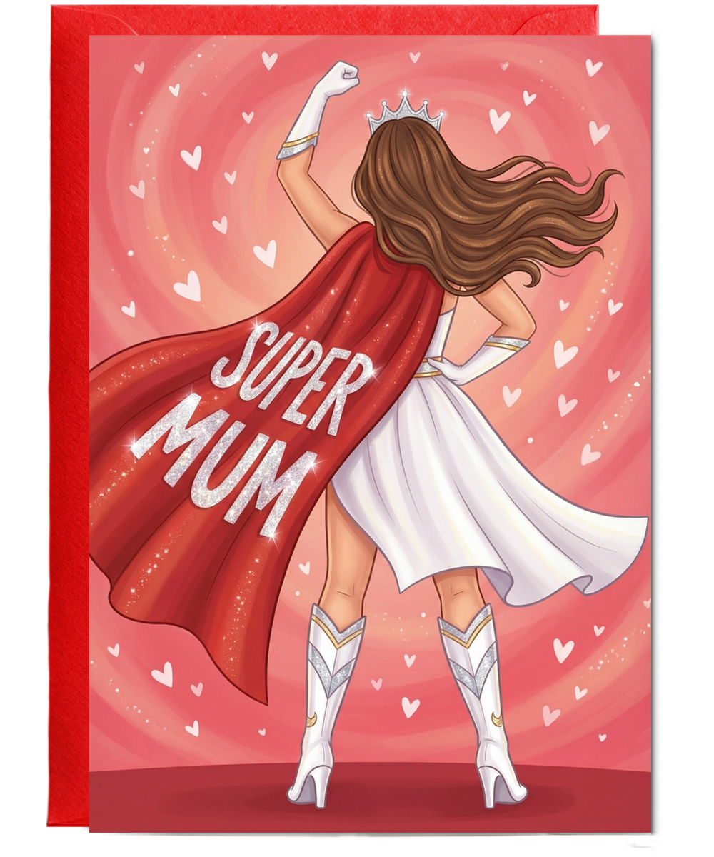 Super mum hero mother's day Happy Birthday