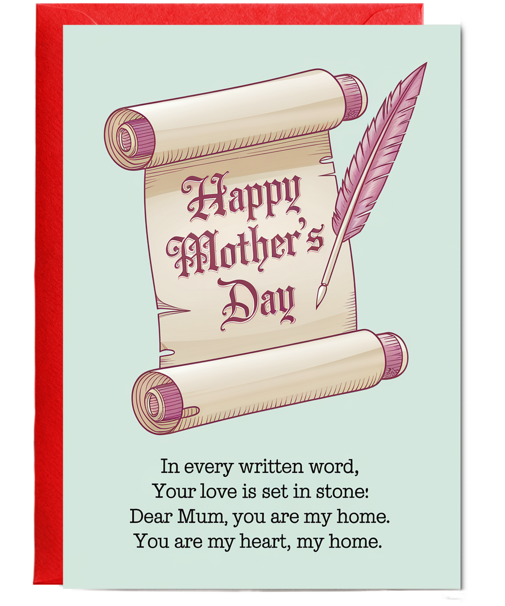 Happy Mother's Day card I love You Traditional poem