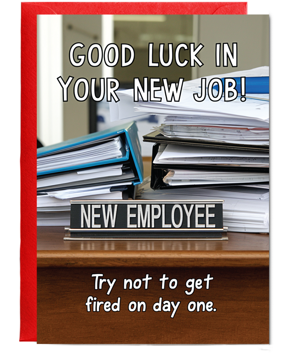 Good luck in your new job