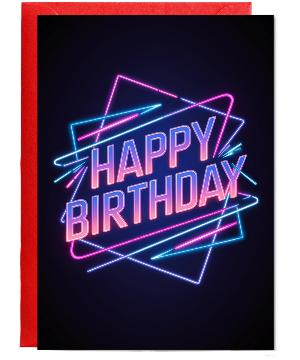 Retro 80s Neon Design