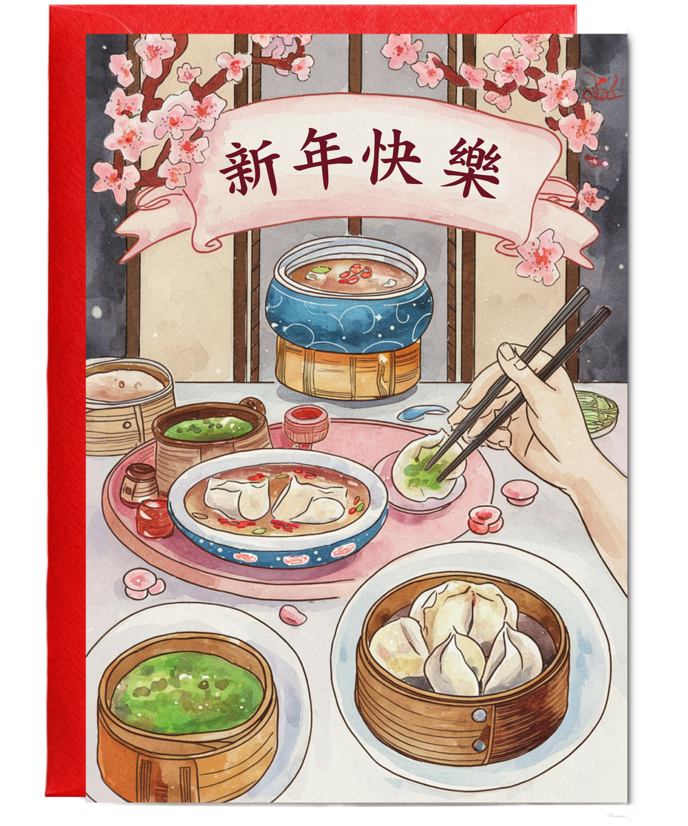 Chinese New Year with Festive Food