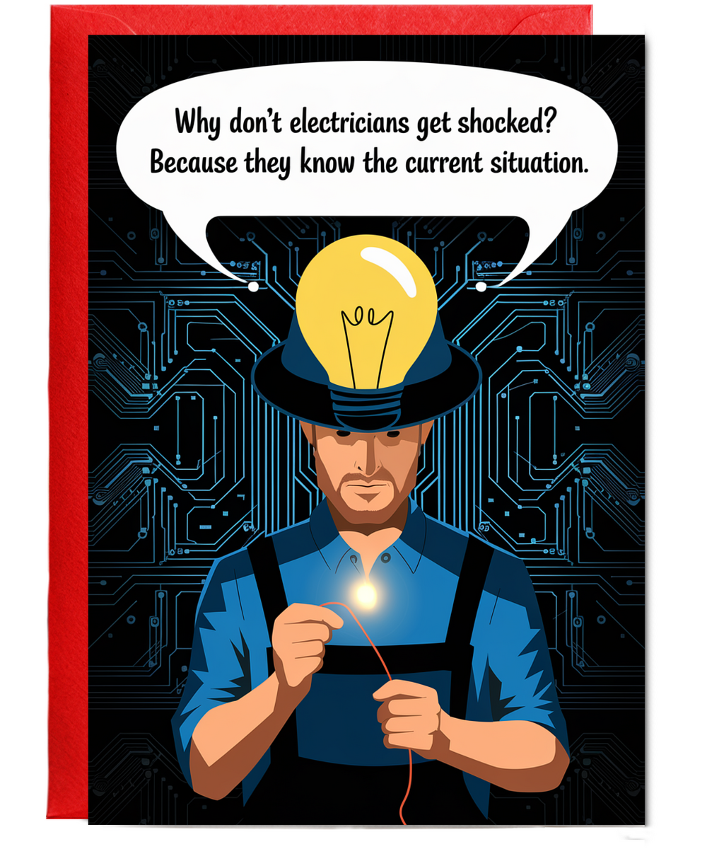 Why don’t electricians get shocked? Because they know the current situation.
