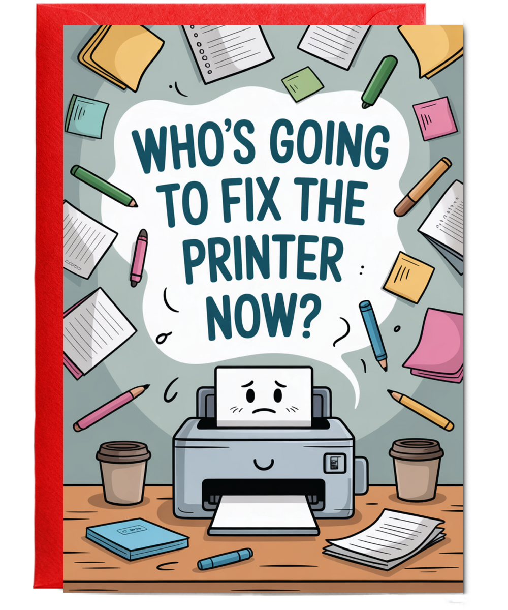 Whose going to fix the printer now