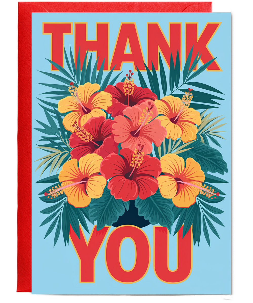 Thank You - Tropical Hibiscus