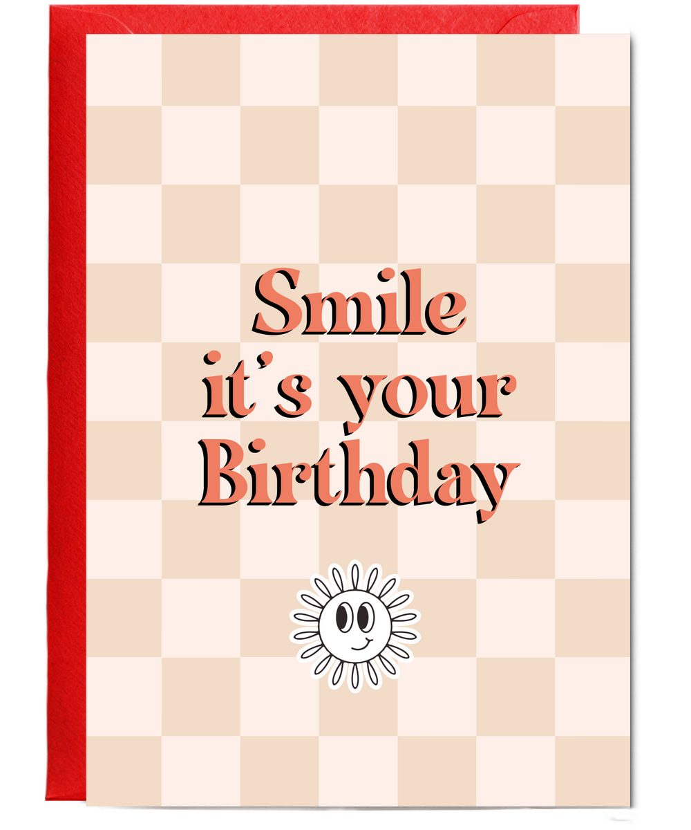 Smile its your Birthday Retro
