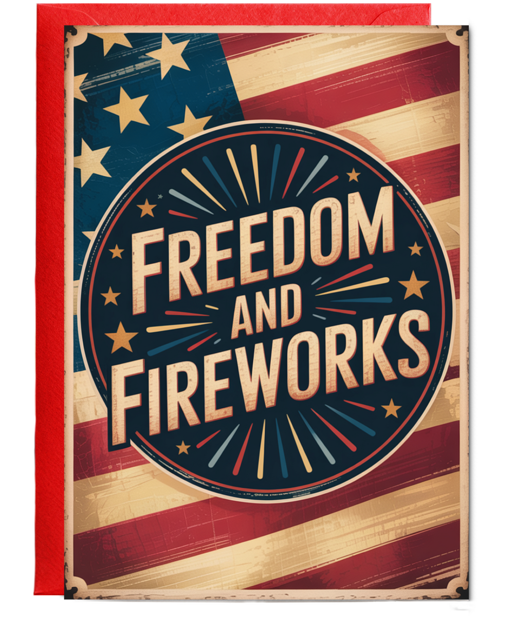 Freedom and Fireworks 4th july
