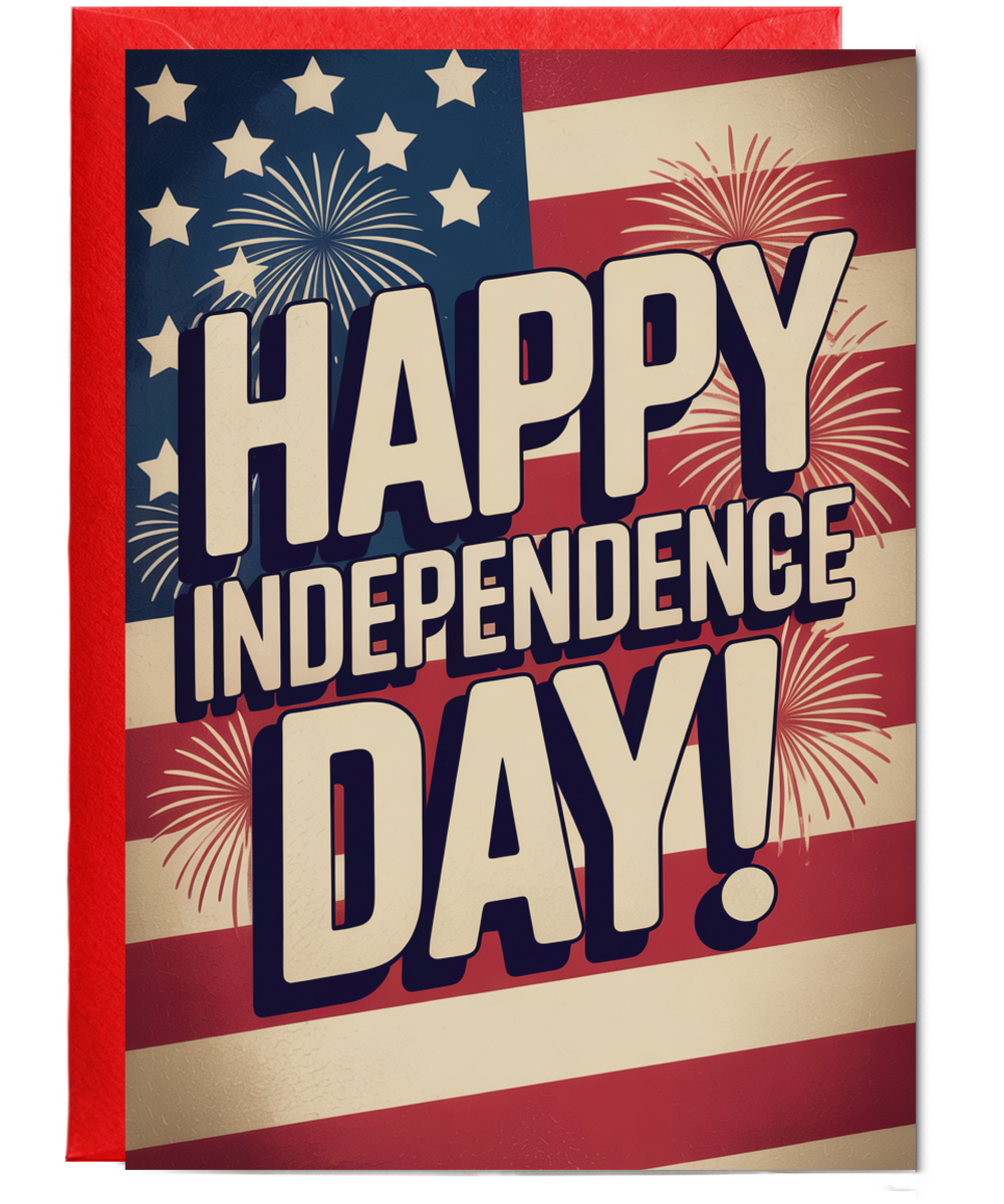 Happy Independance Day Flag