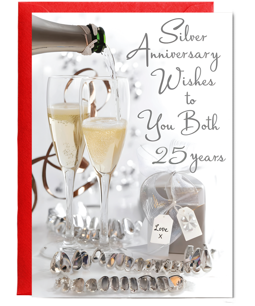 Silver 25th year anniversary to you both