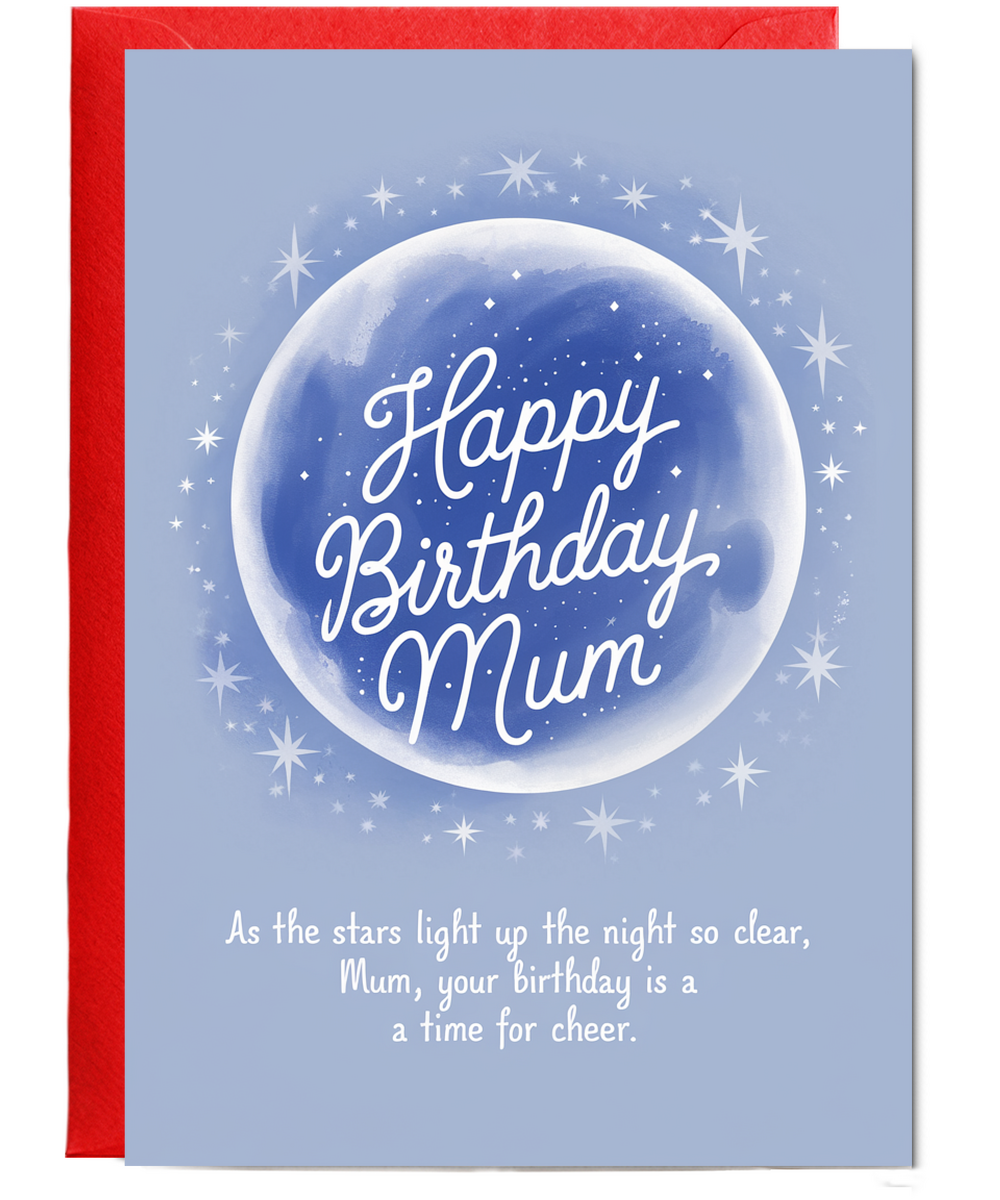 Happy Birthday Card Mum thoughtful for her