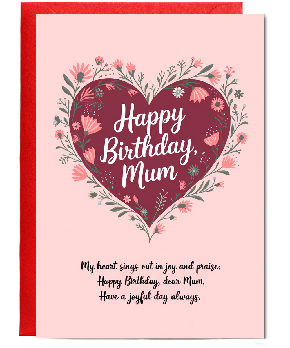 Happy Birthday Card for Mum from son