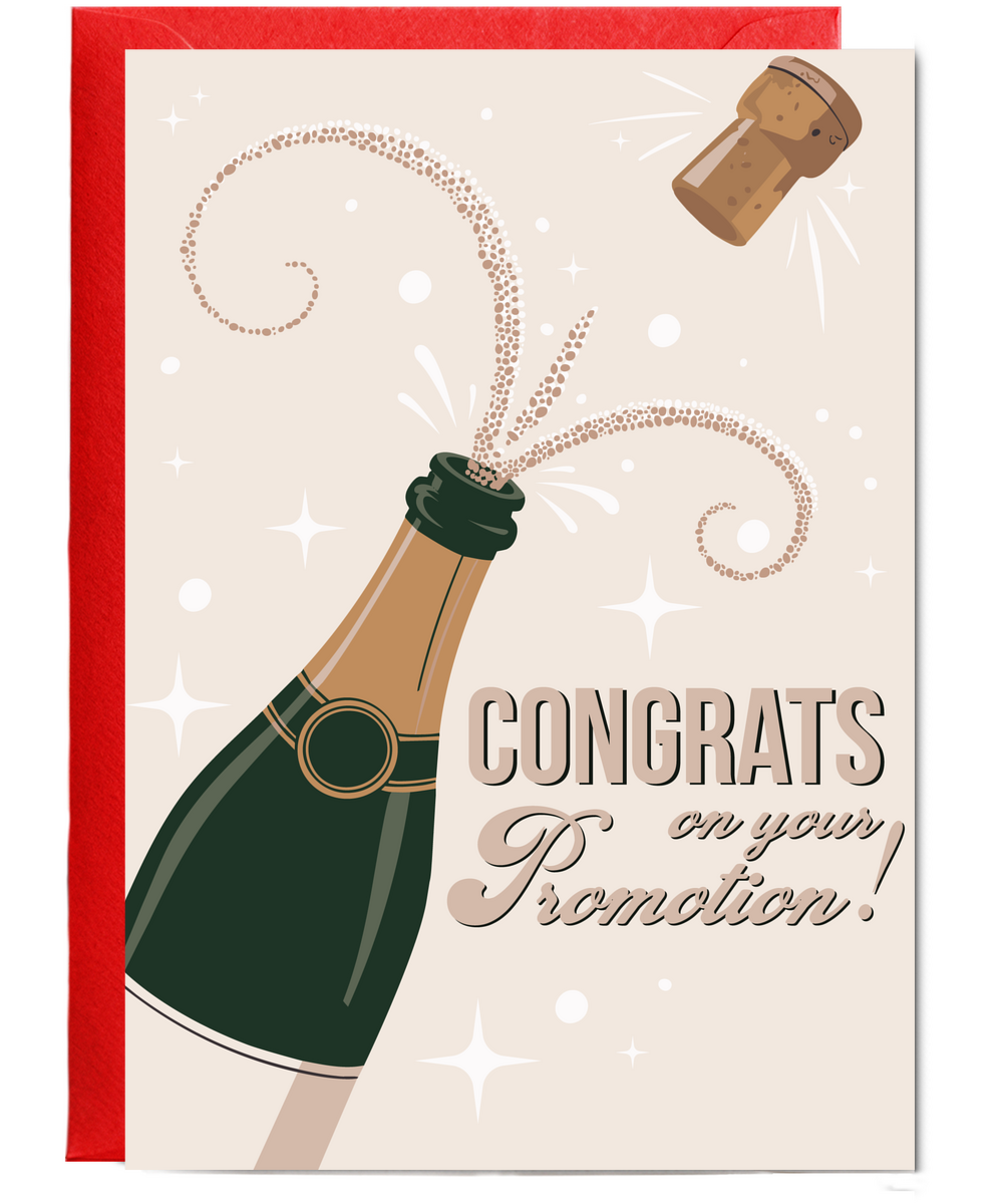 Congrats on your promotion champaign