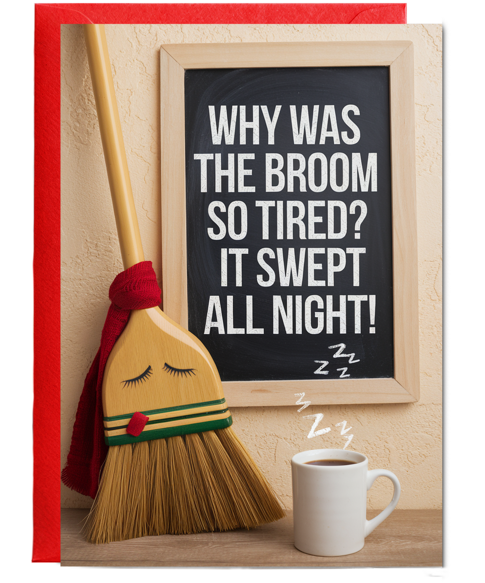 Why was the broom so tired? It swept all night!