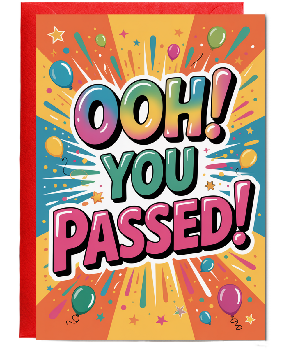 congrats you passed your test