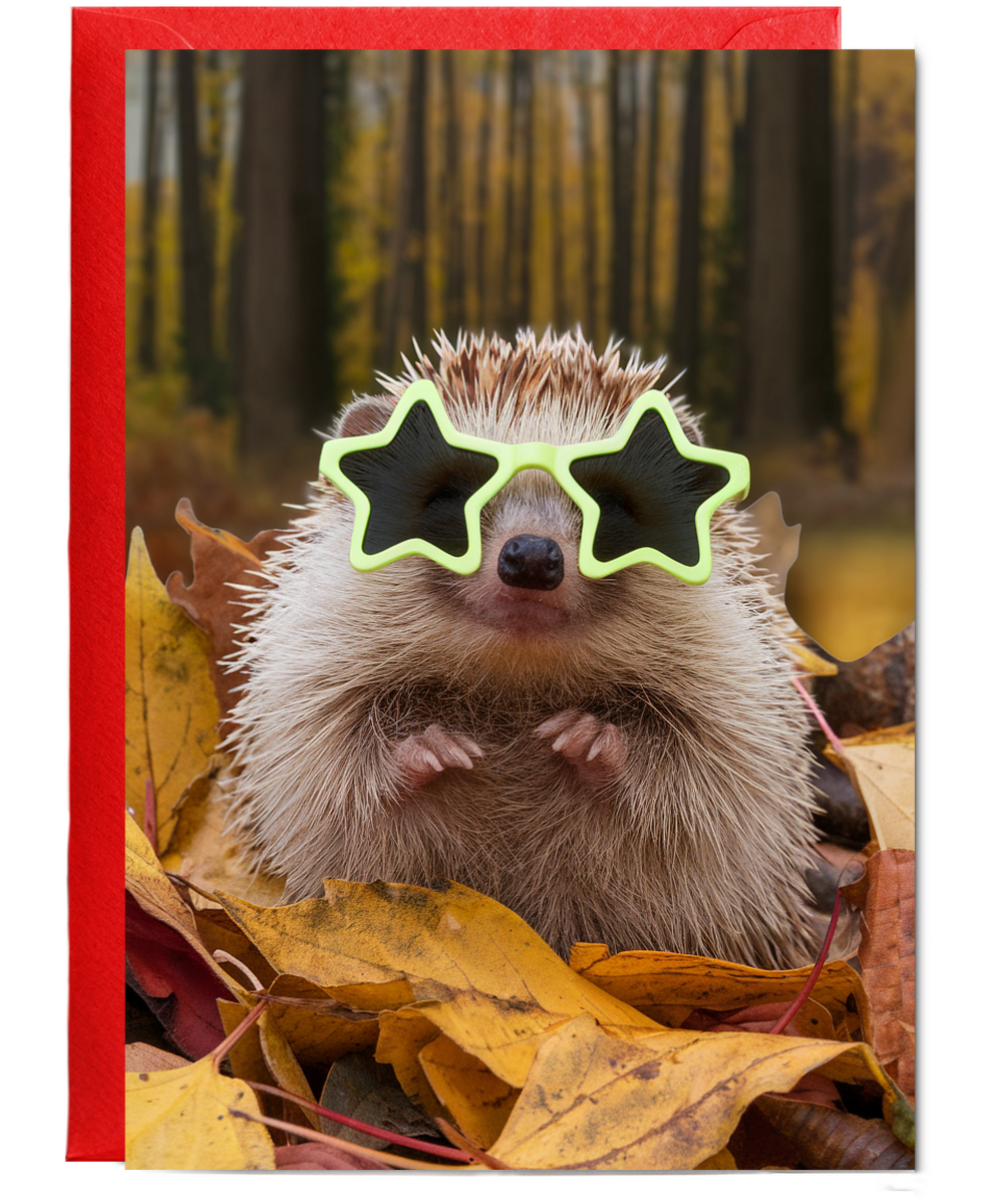 Hedgehog in Party Shades