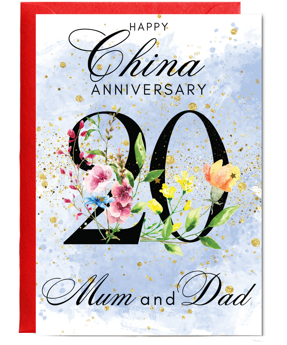 A5 China anniversary mum and dad