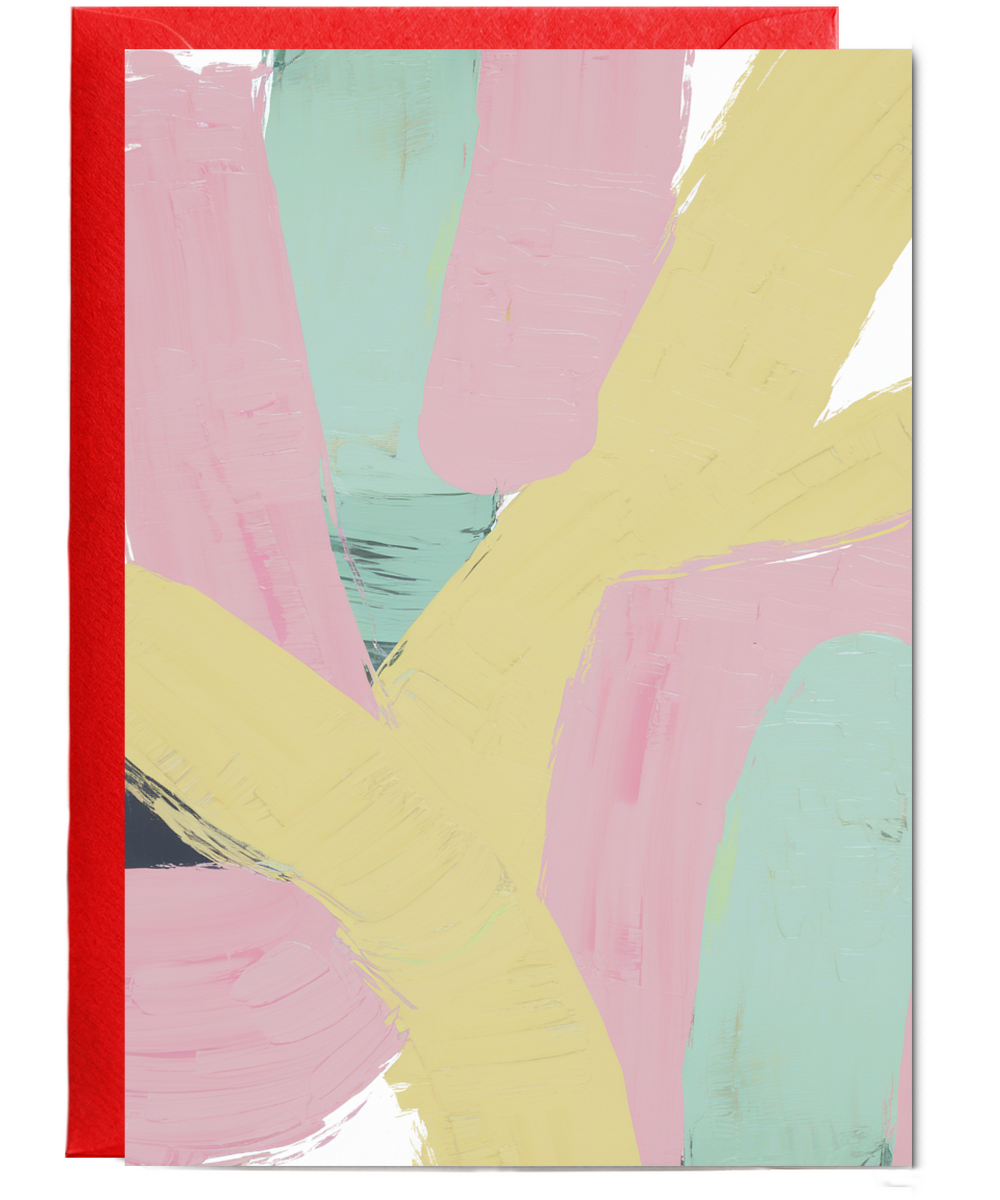 Painted Brush Strokes in Pastel Colors
