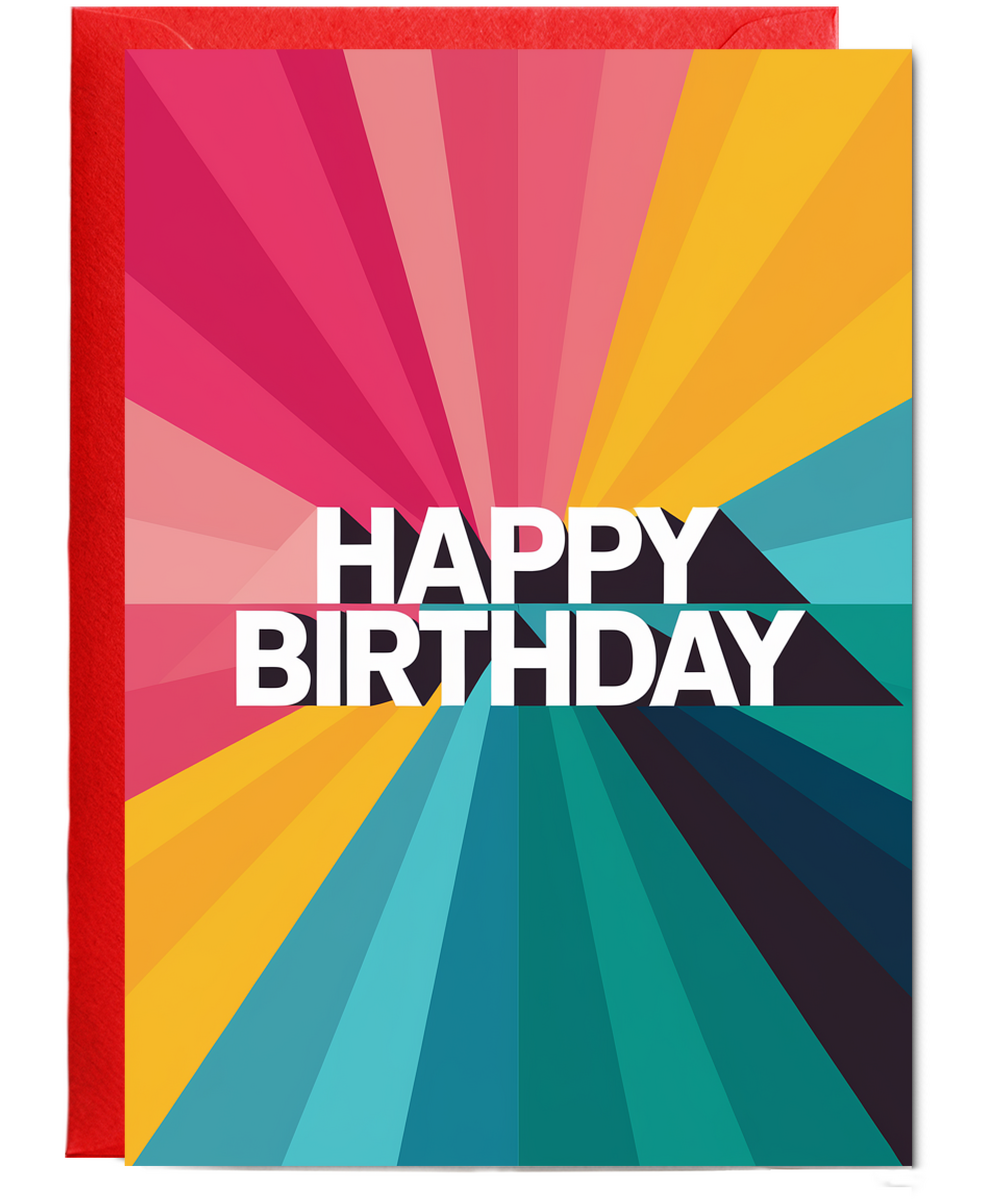 Bold Color Blocks with Gradient Transition