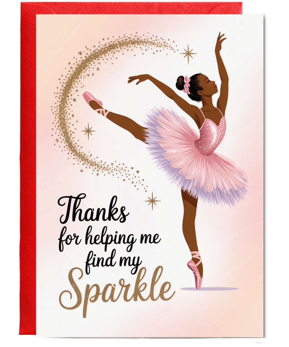 Thanks for helping me find my sparkle dark