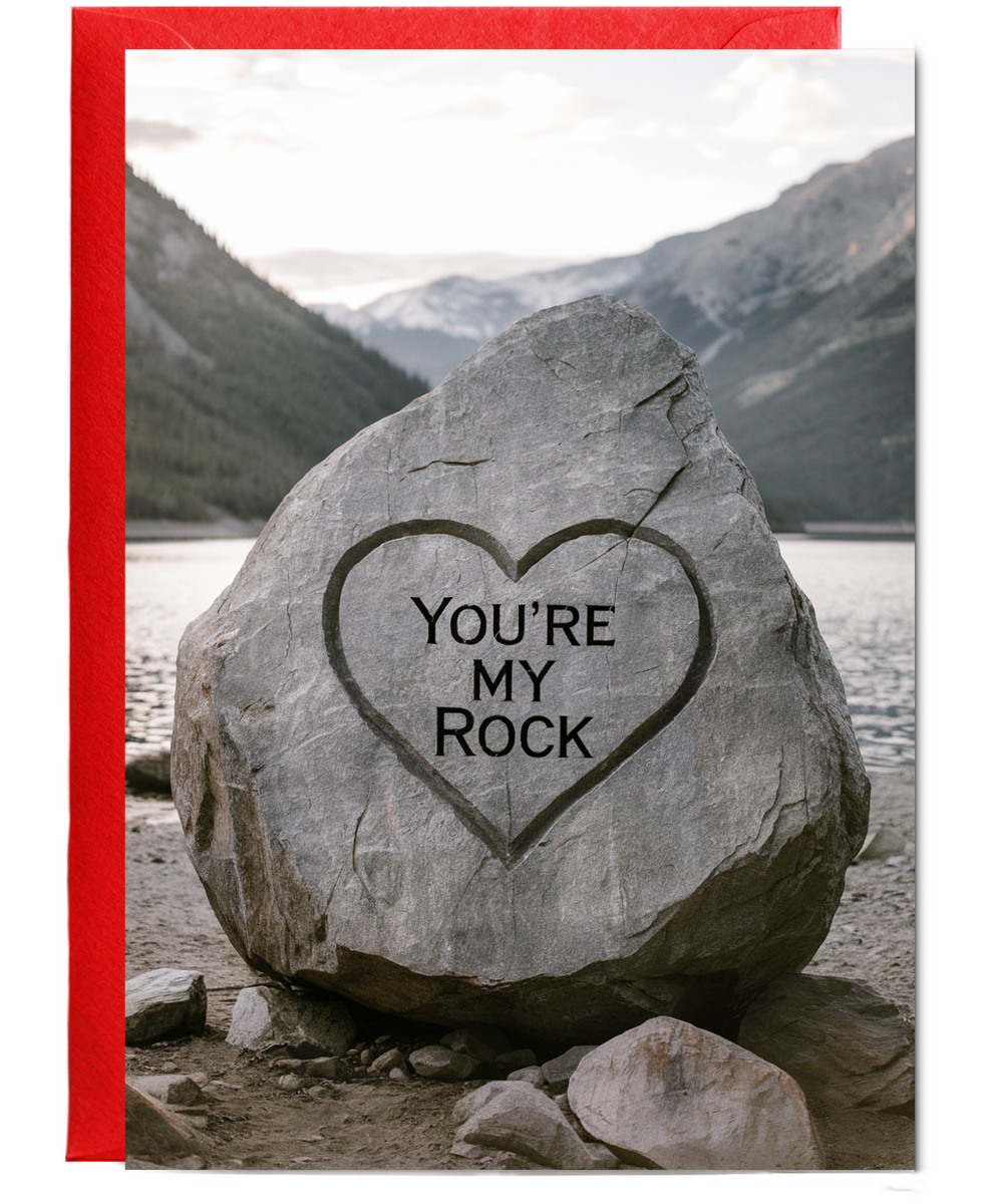 You’re my rock Greeting Card