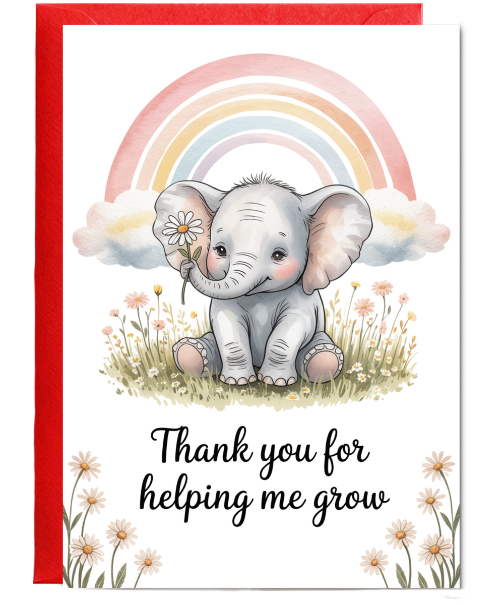 Thank you for helping me grow