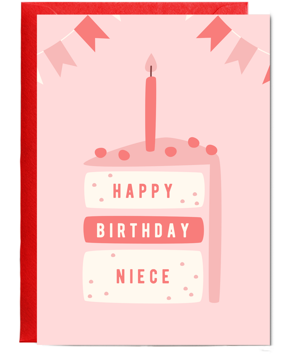 minimalistic girly Happy Birthday Niece