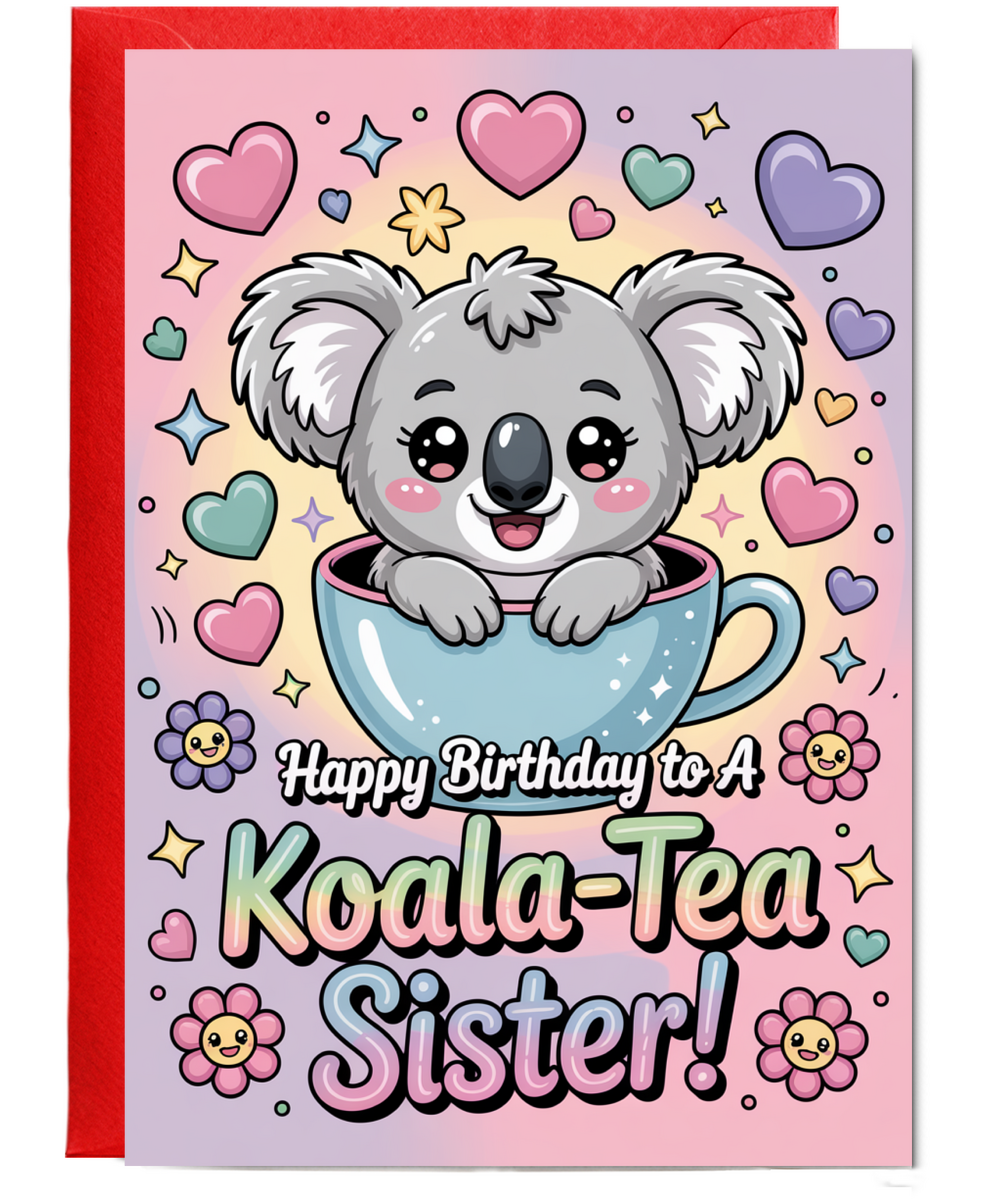 Happy Birthday to a Koala-tea sister