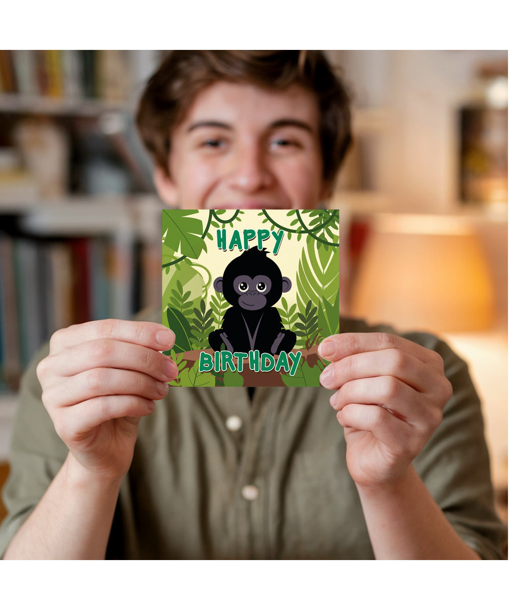 Happy Birthday Jungle Gorilla