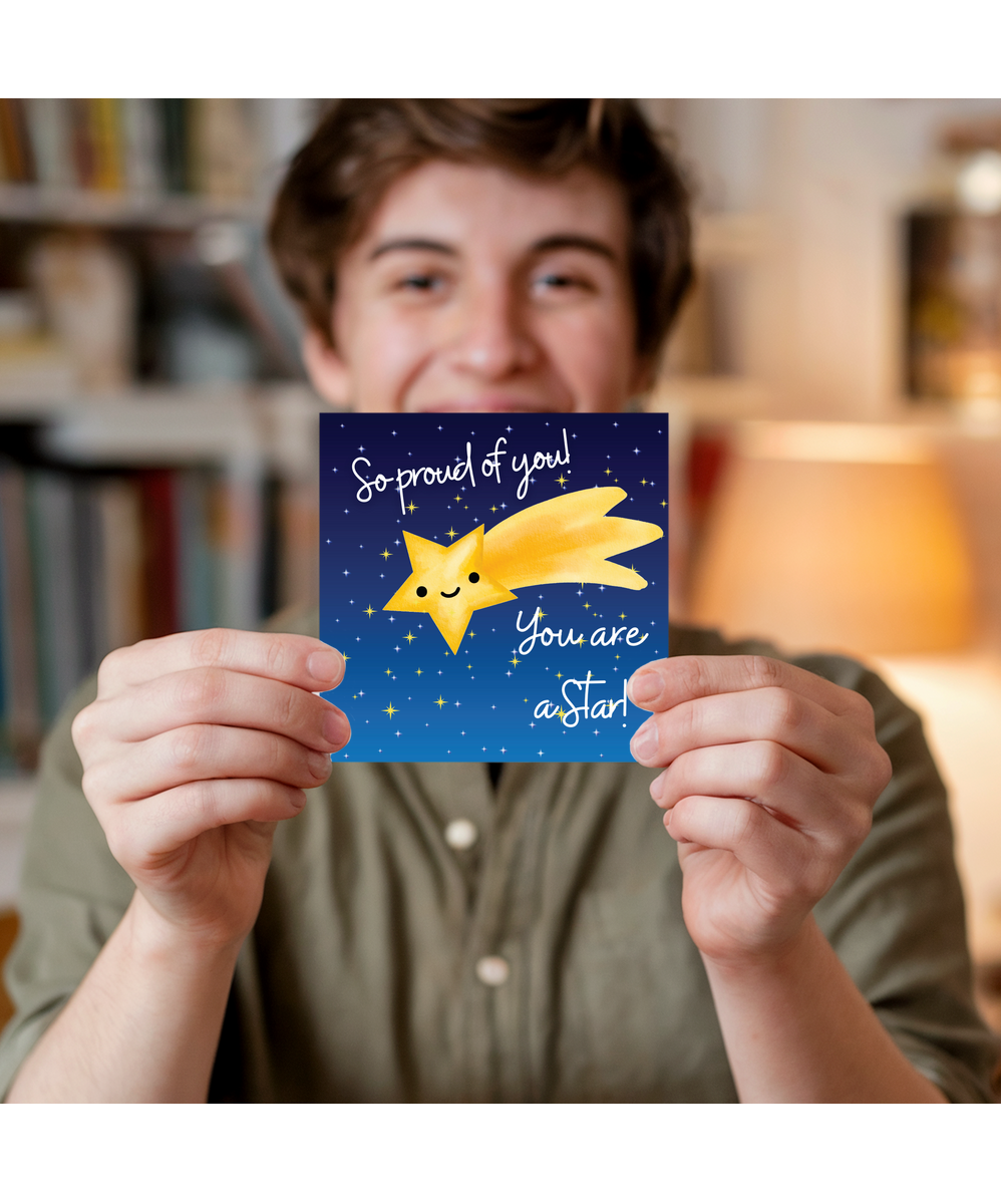 So proud of you, you're a star!