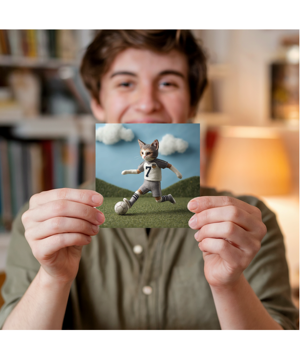 2D felt style cat football