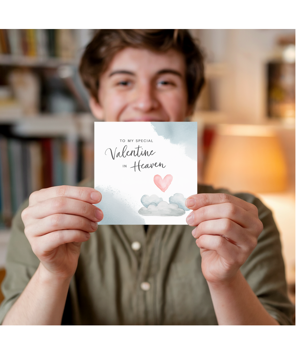 To My Special Valentine in Heaven Memorial Card for Loved Ones
